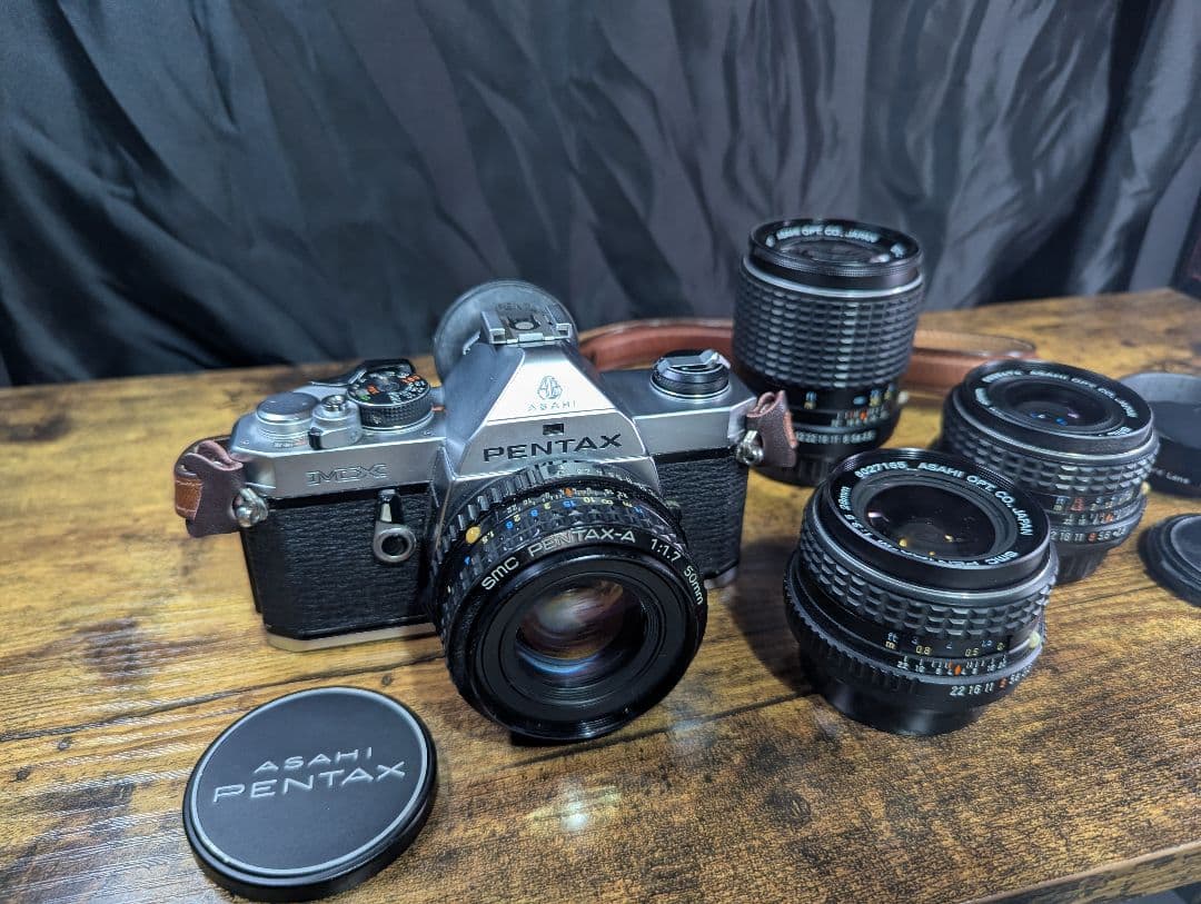 PENTAX MX ペンタックスフィルムカメラとレンズ4本セット