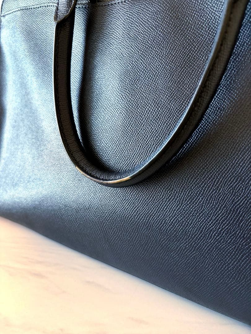 おしゃれ COACH コーチ レザービジネスバッグ ネイビー