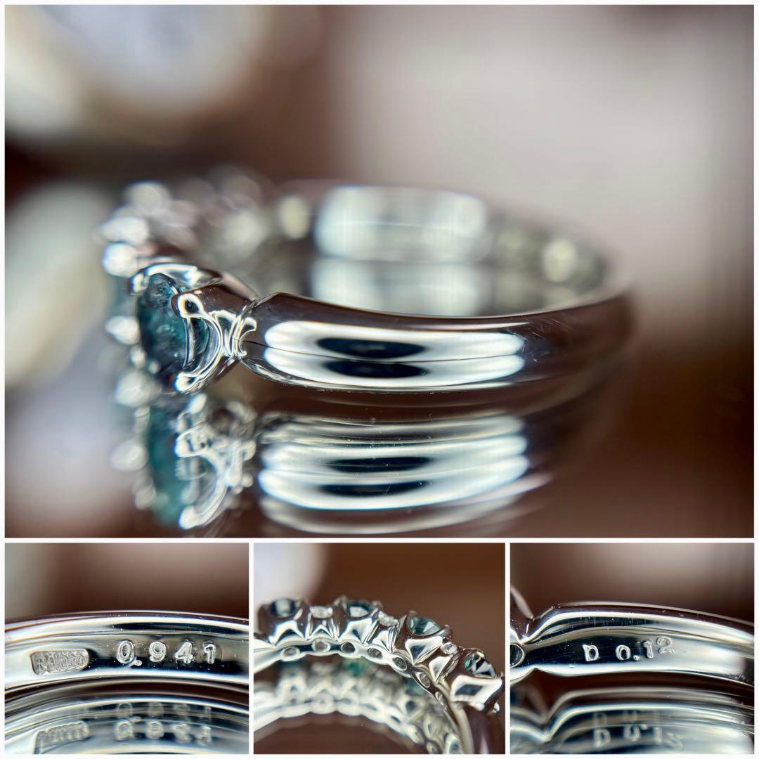 天然非加熱アレキサンドライト ダイヤモンド エタニティ 計1.061ct