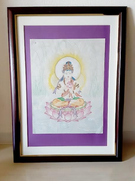 五十嵐由家　仏画　408「聖観音菩薩」