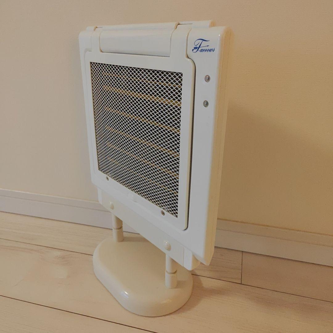 【hana】遠赤外線マイカヒーター スタンド付き ホワイト　鳥・小動物