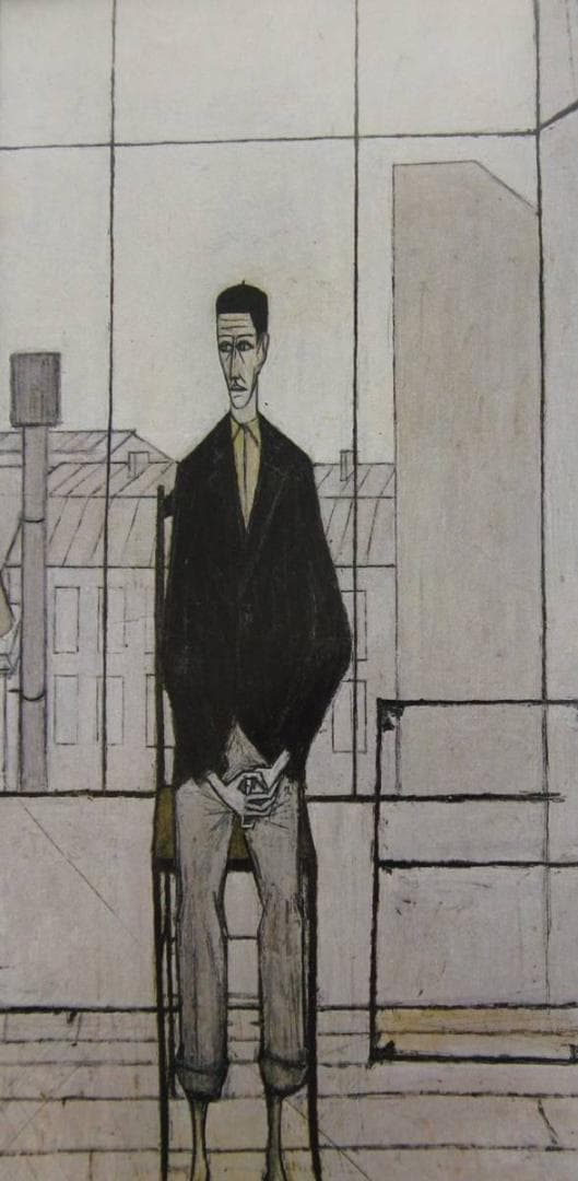 ベルナール・ビュッフェ【Homme assis dans l'atelier】