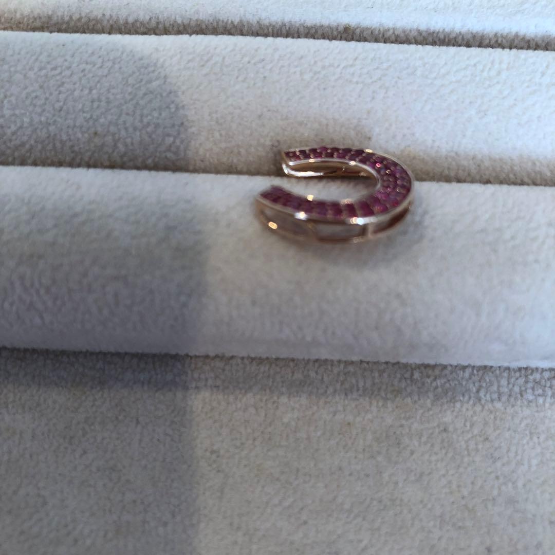 週末限定価格⭐︎K18PG アヤナスピネル 馬蹄 ペンダントトップ GSTV