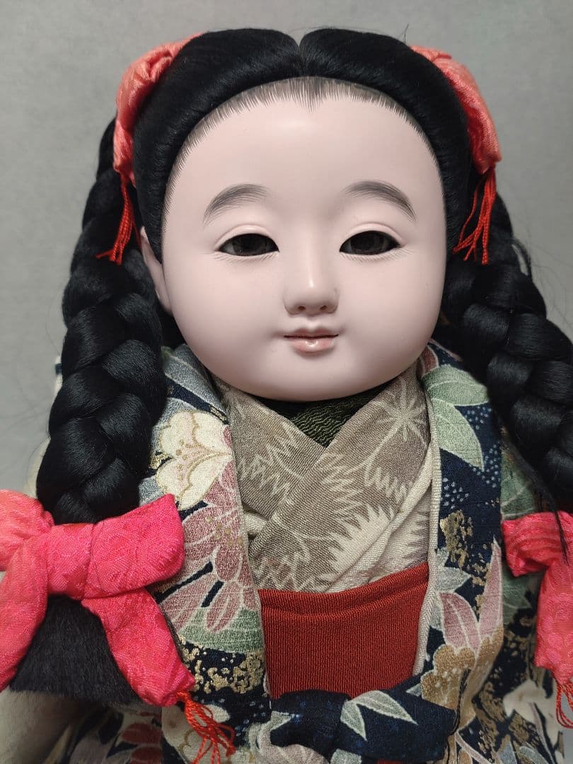 市松人形（座り）古代裂