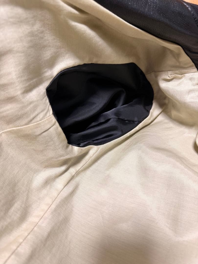 NANO UNIVERSE シングルライダース　ボンバージャケット ブラック