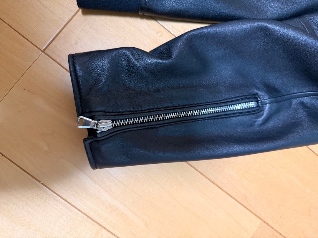 NANO UNIVERSE シングルライダース　ボンバージャケット ブラック