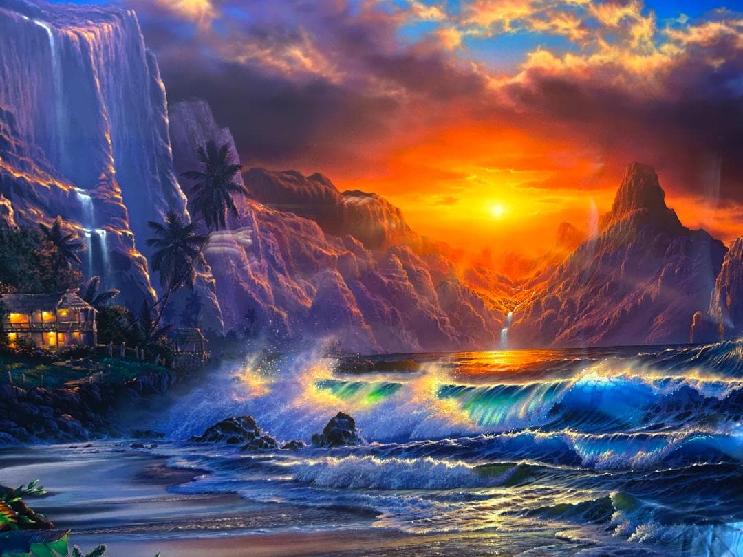 エスケープ Escape ラッセン Lサイズ 版画 真作保証 美品