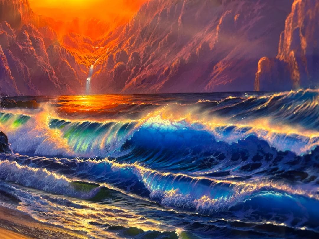 エスケープ Escape ラッセン Lサイズ 版画 真作保証 美品