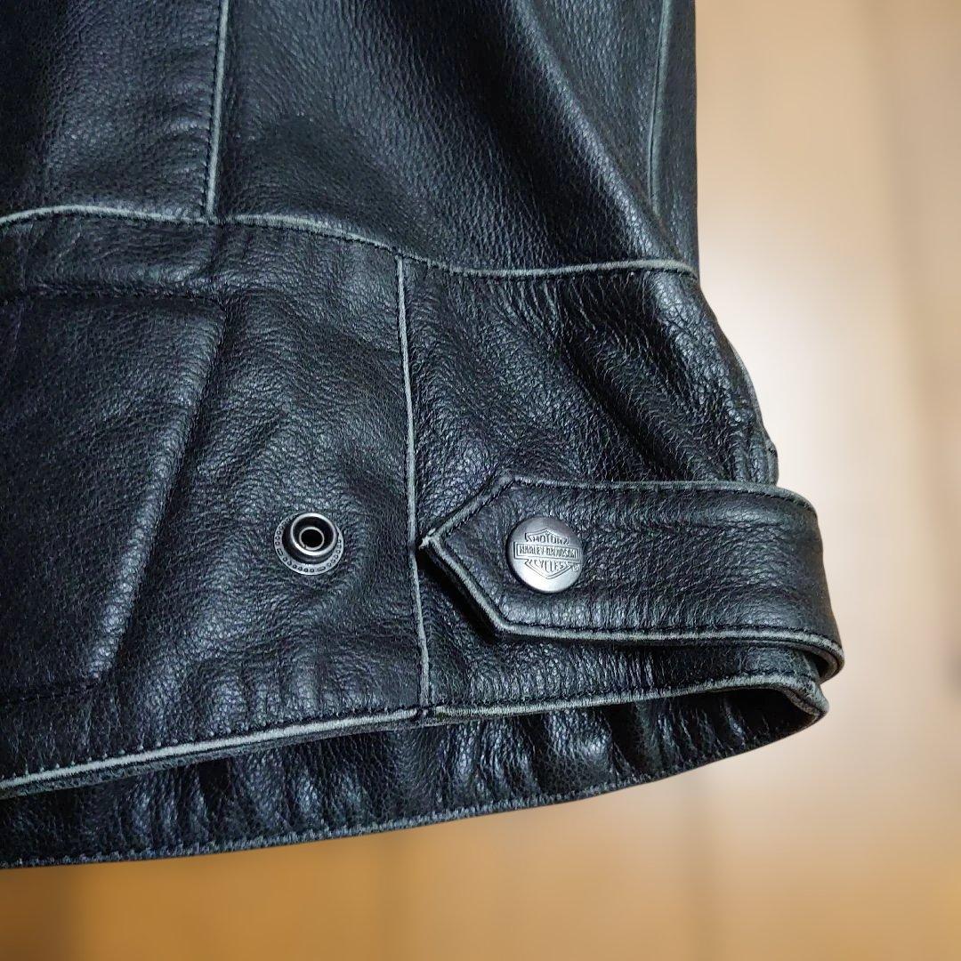 タ*ー様 希少ハーレーダビッドソン本革厚手ベスト　ＸＬサイズ