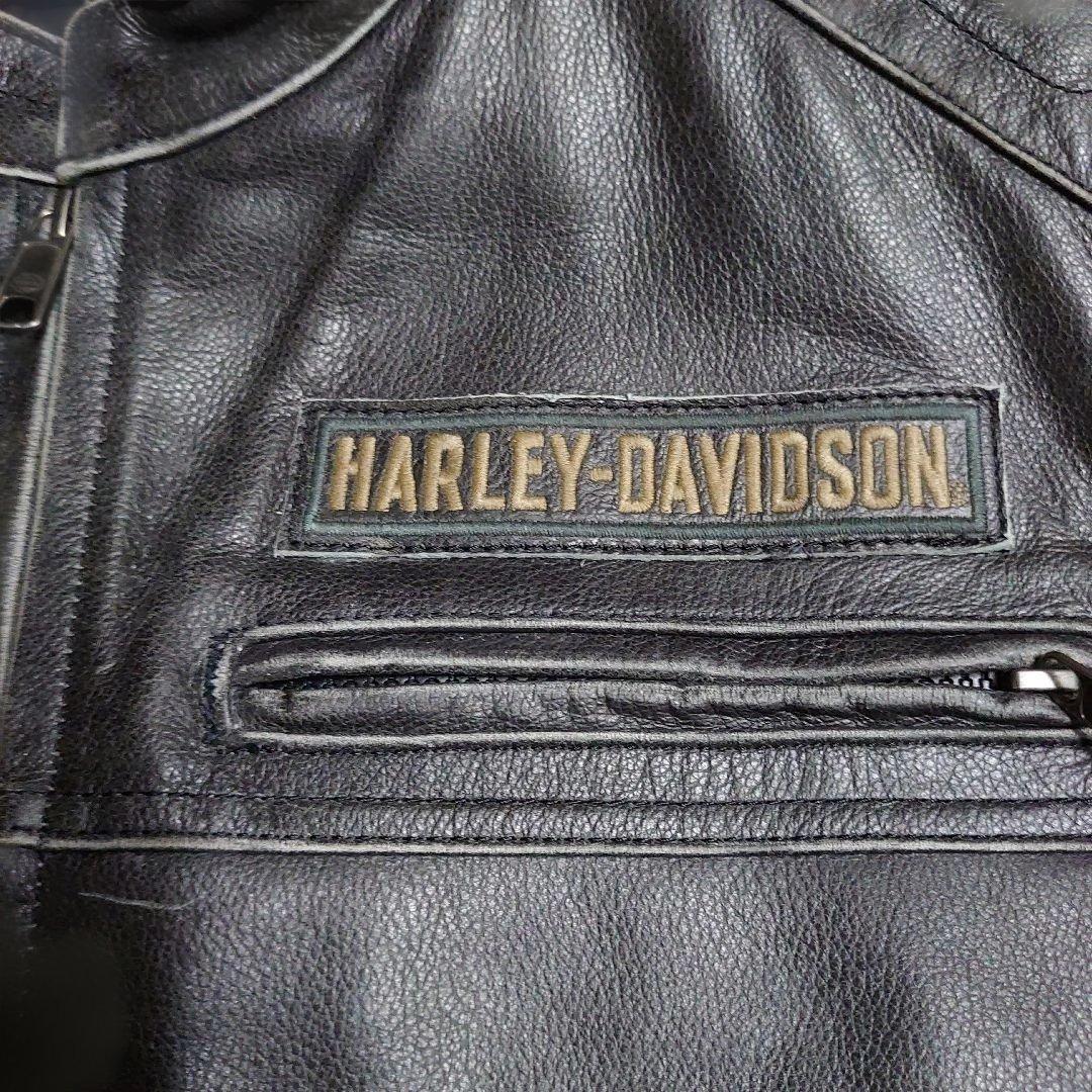 タ*ー様 希少ハーレーダビッドソン本革厚手ベスト　ＸＬサイズ