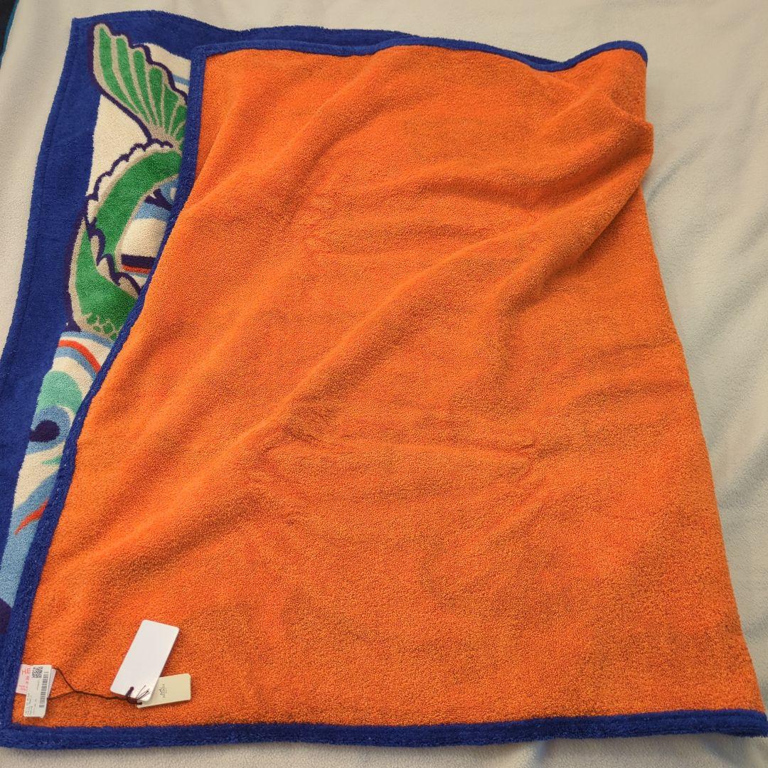 【未使用】Hermès ビーチタオル　約94㌢×152㌢　大判タオル エルメス