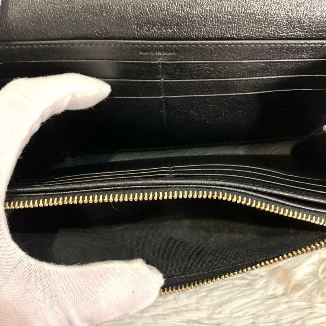 YVESSAINTLAURENT イヴサンローラン 2つ折り長財布　ブラック