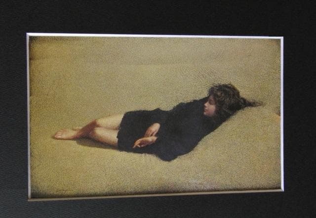 松澤茂雄、【砂丘】、希少な額装用画集より、新品額装付、状態良好