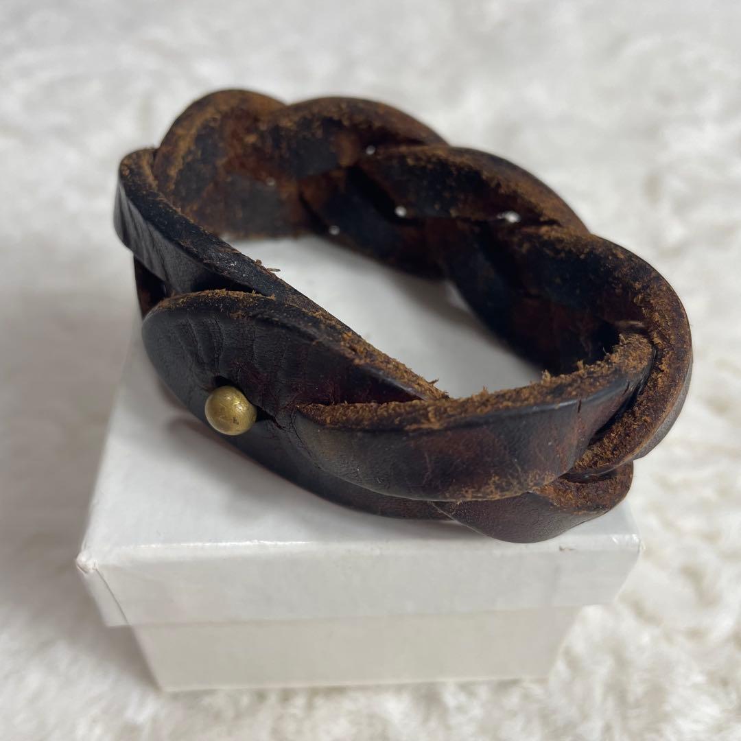 Maison Martin Margiela/アーティザナル/レザーバングル