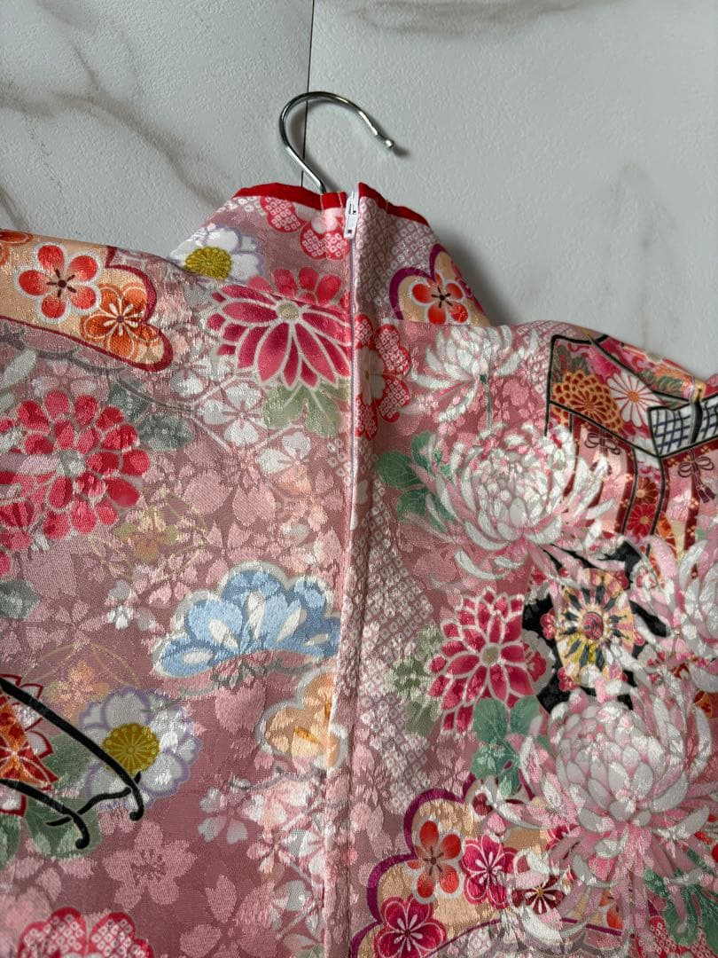 キャサリンコテージ　いにしえ華車・桃✖️赤　草履シューズセット