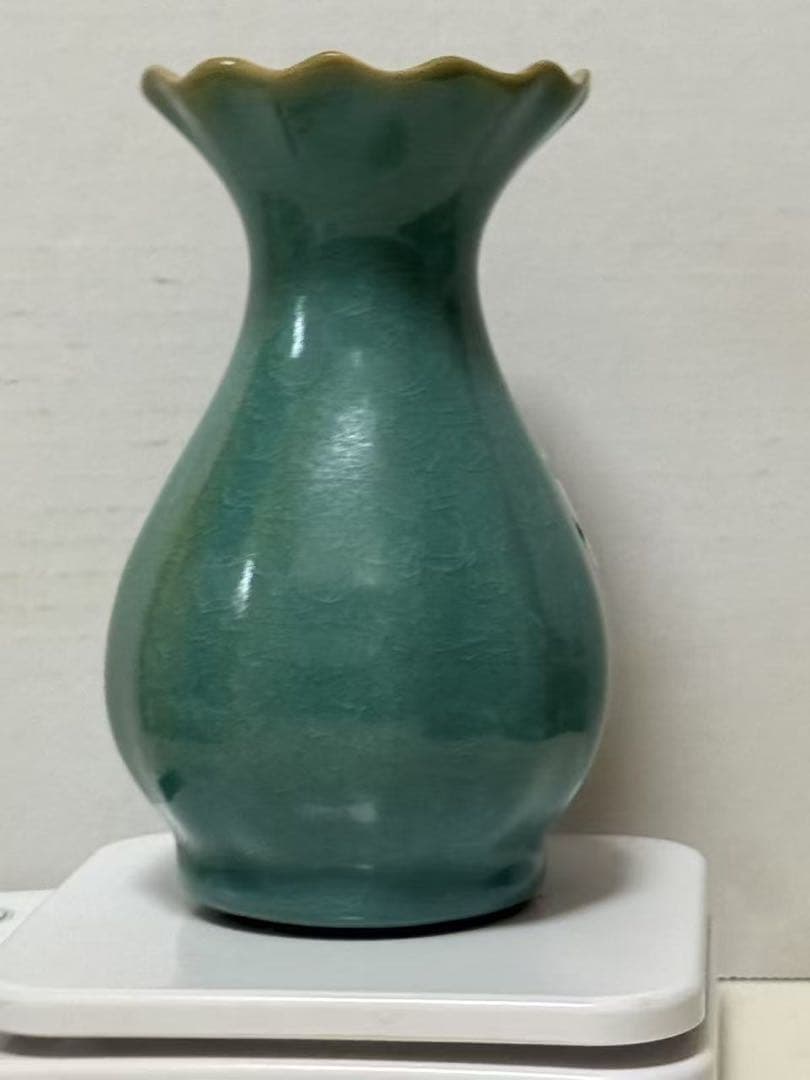 中国古美術中国古陶磁器宋時代汝窯花口瓶古 玩民国期頃茶道具 花入 唐物希少