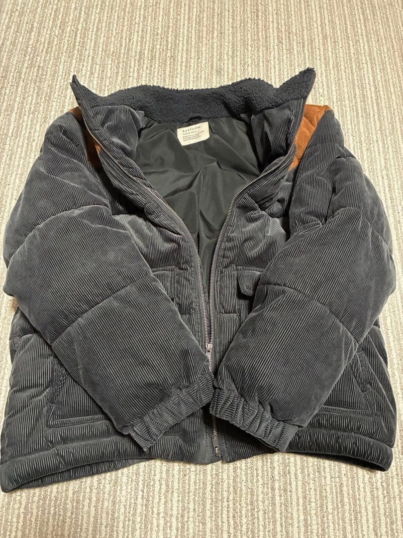 ヴィンテージライクコーデュロイ中綿ブルゾン Lサイズ