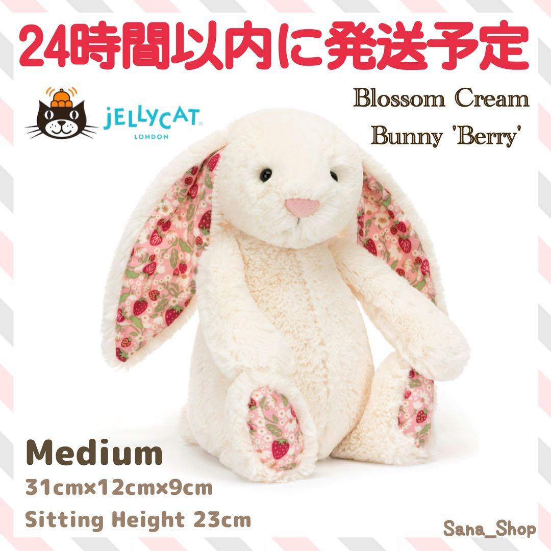 新作　新品　ジェリーキャット　バニー　うさぎ　いちご　イチゴ　ぬいぐるみ　ベリー