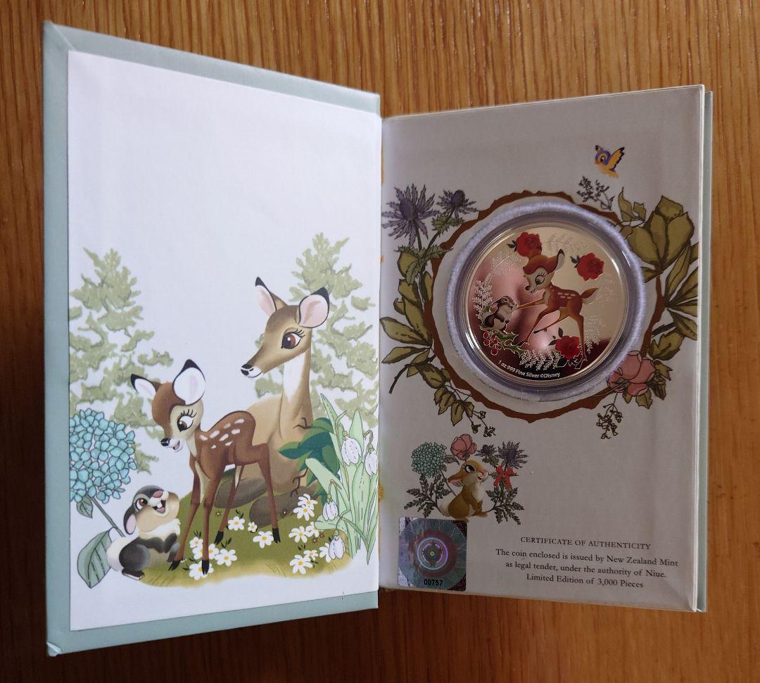 k*_様 バンビ　　2020 ニウエ　ディズニークリスマス　２ドル銀貨　　１セッ