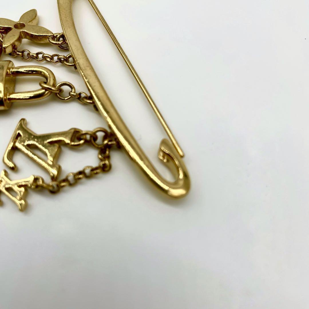 【極美品 鑑定済】ルイヴィトン ピン ブローチ ブロッシュ エバングル ヌリス