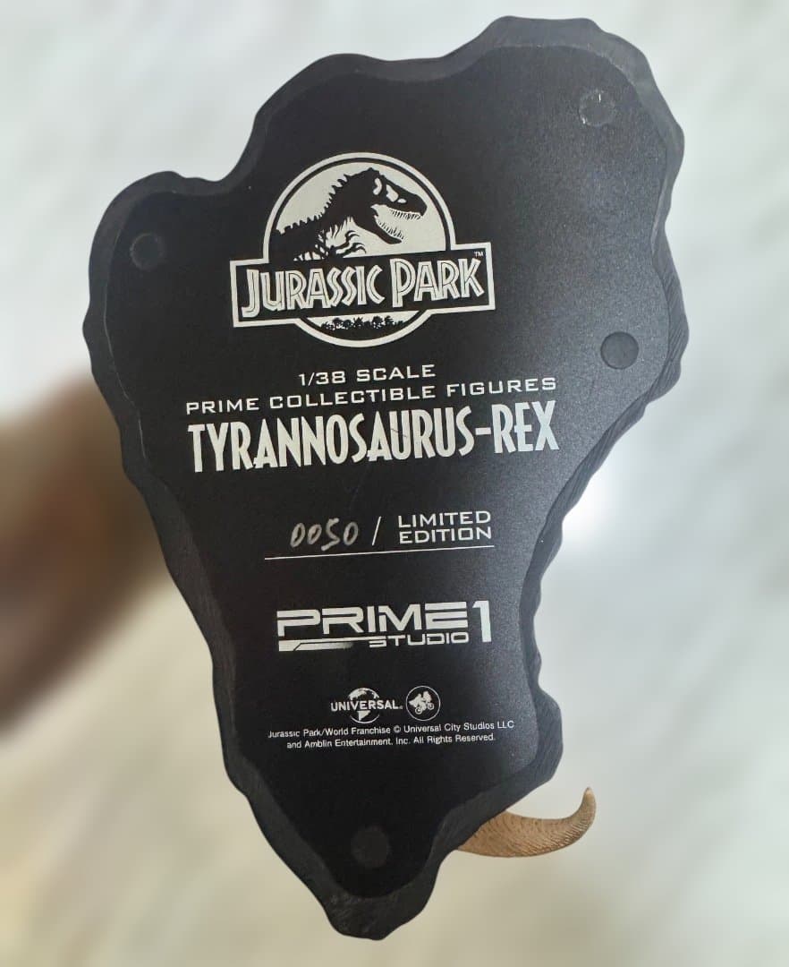 プライム1スタジオ 1:38 ティラノサウルス レックス ジュラシック パーク。