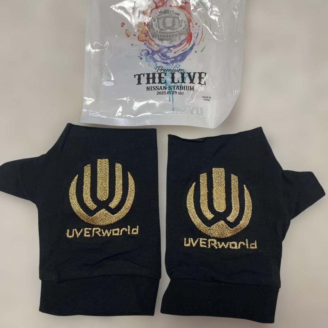 UVERworld ブラック手袋 グリッター刺繍