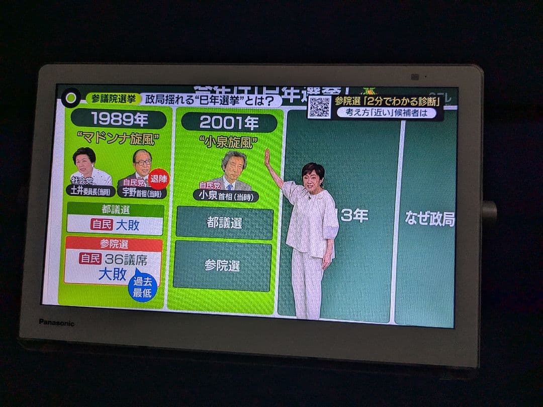 【動作品】Panasonic UN-15CTD9 2019年製 防水テレビ