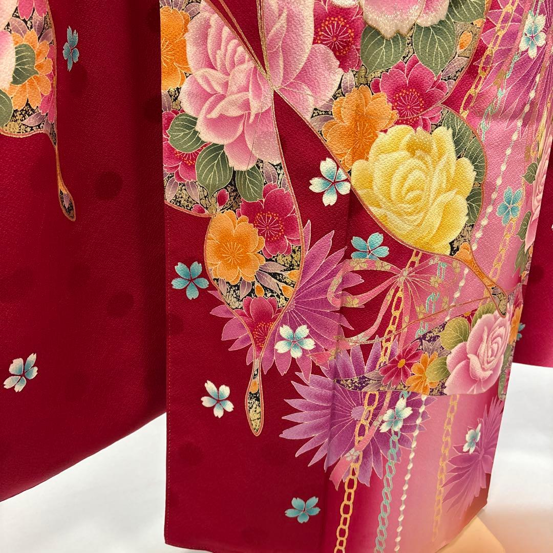 バラと蝶　新品　振袖フルセット