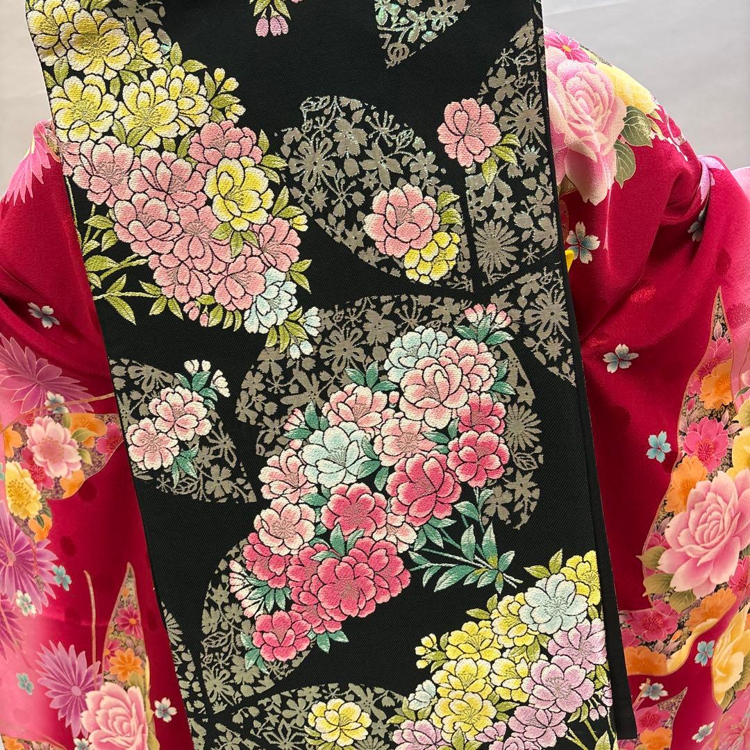 バラと蝶　新品　振袖フルセット