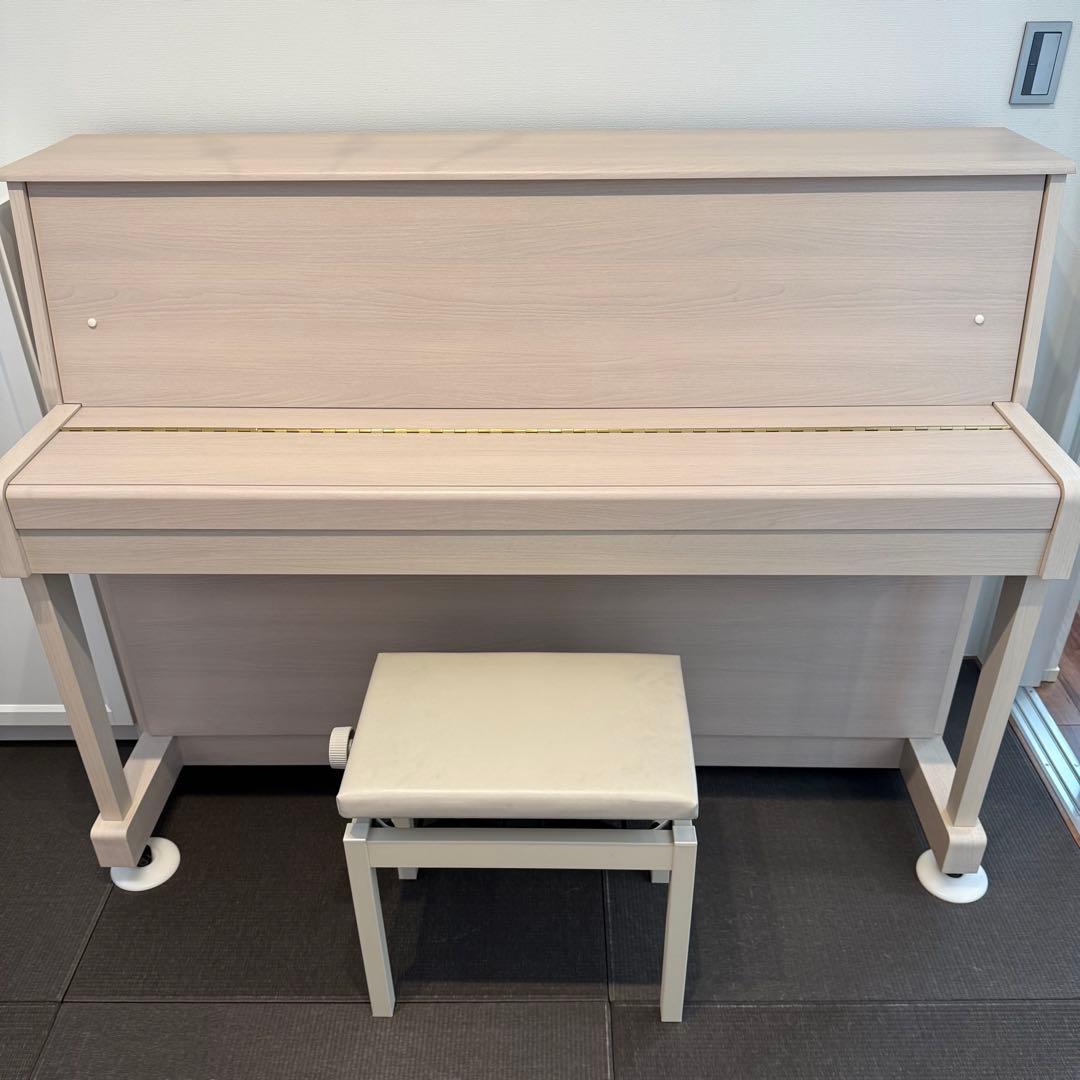 最終値下げ【美品/定価53万】カワイ　アップライトピアノ（NF-15 Blanc