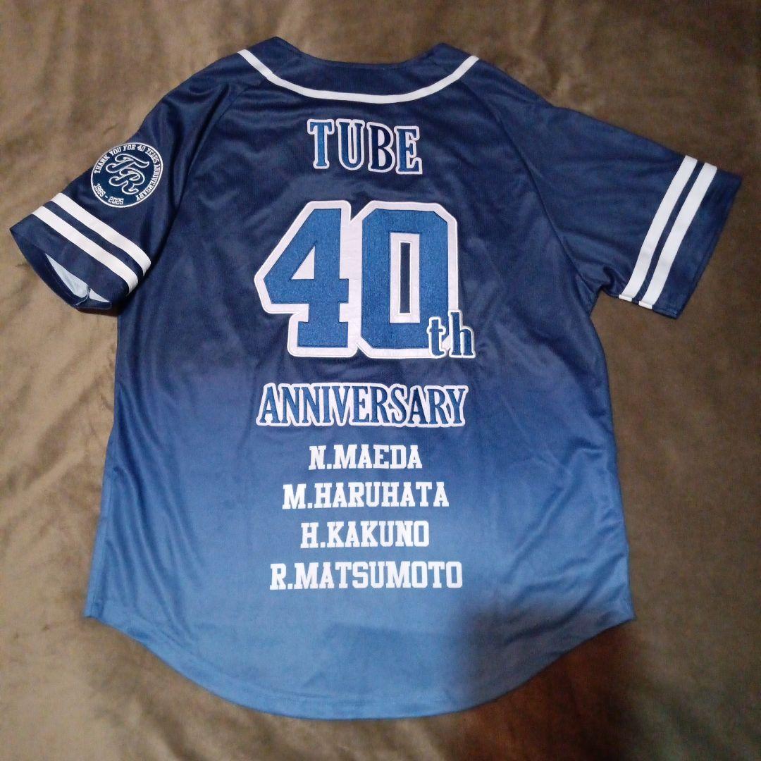 TUBE 40周年記念 ボタン付きシャツ ユニフォーム M　リストバンド付き