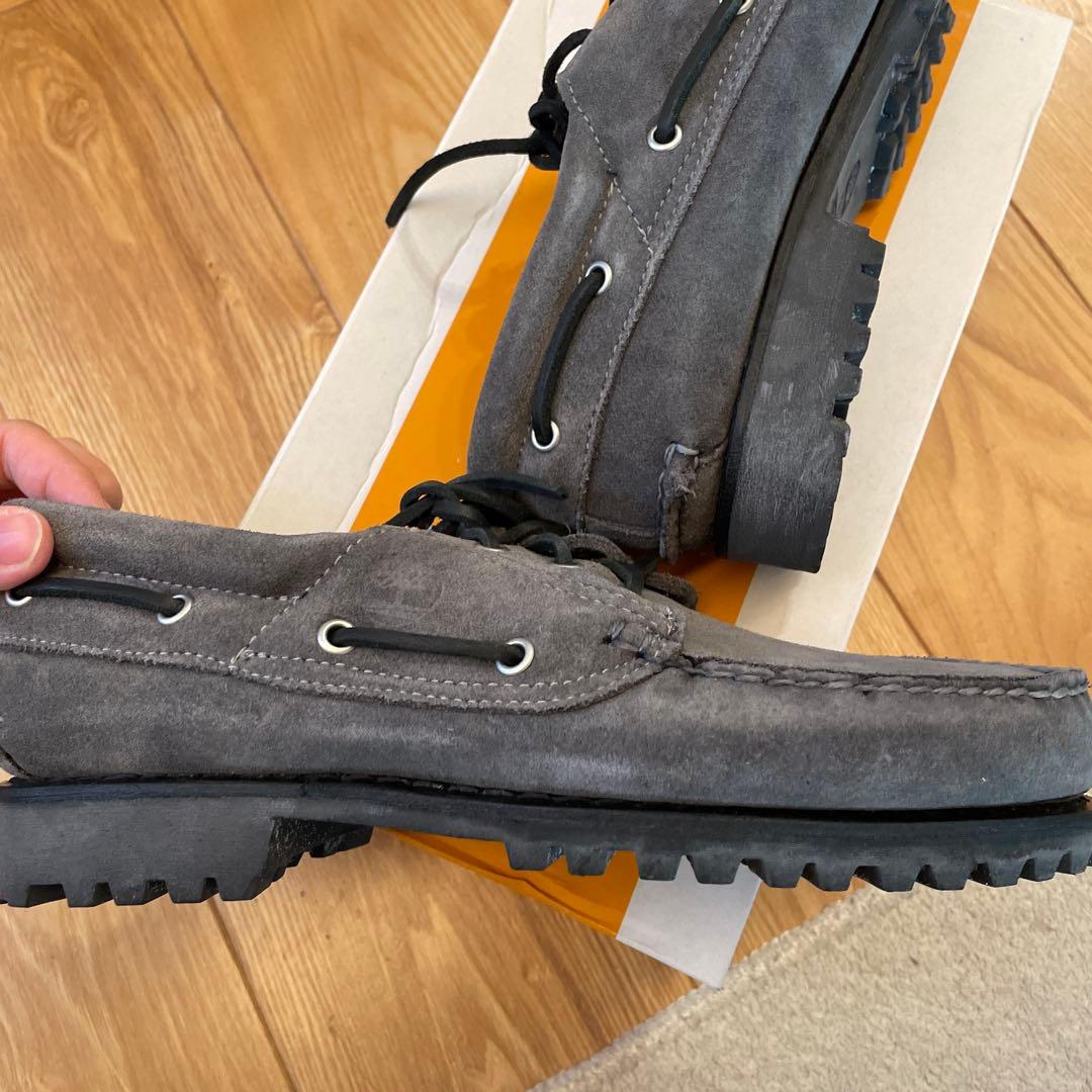 Timberland 3EYEグレー デッキシューズ26.5