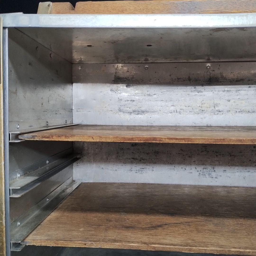 ◼️昭和レトロ◼️アルミ 出前箱 横型 4段