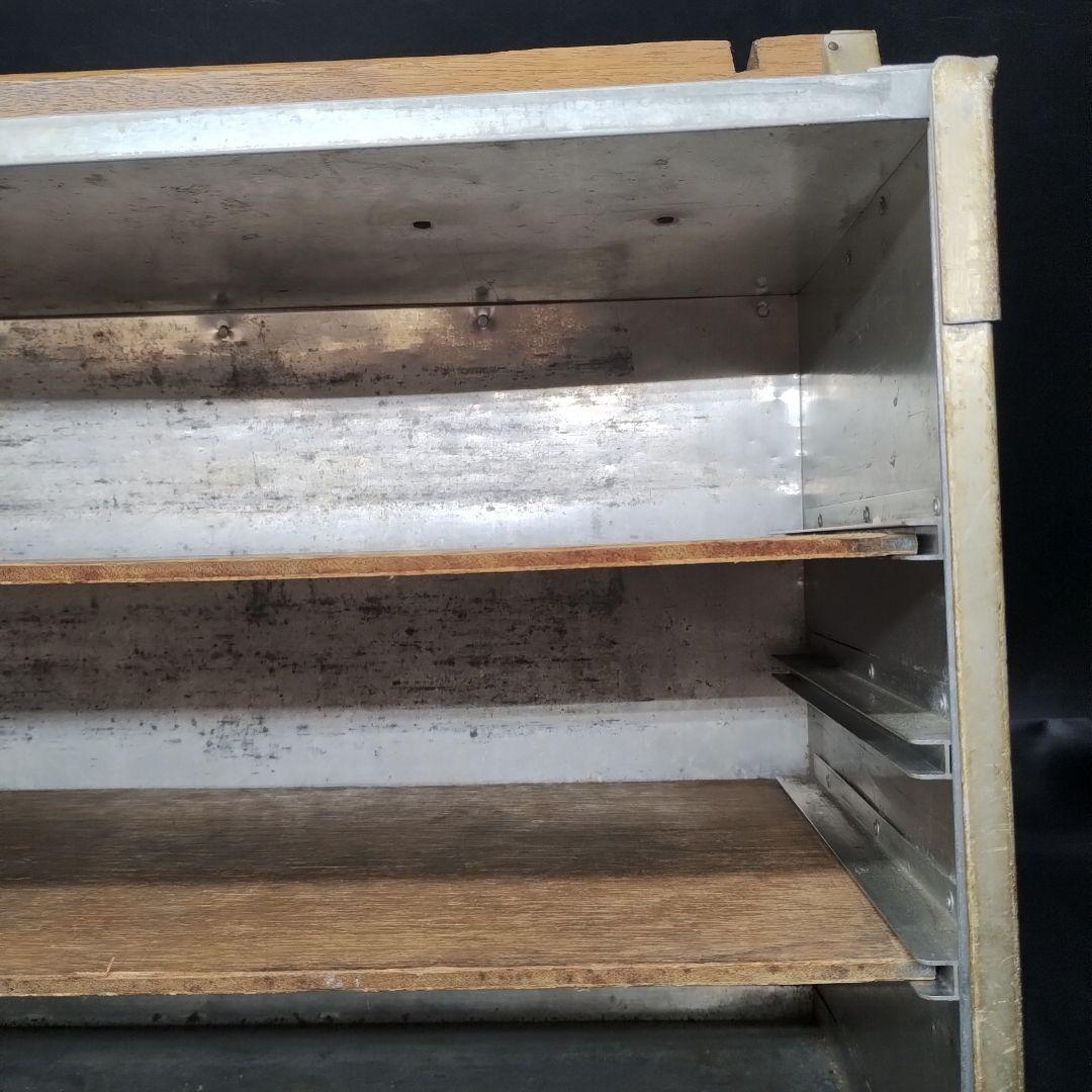 ◼️昭和レトロ◼️アルミ 出前箱 横型 4段