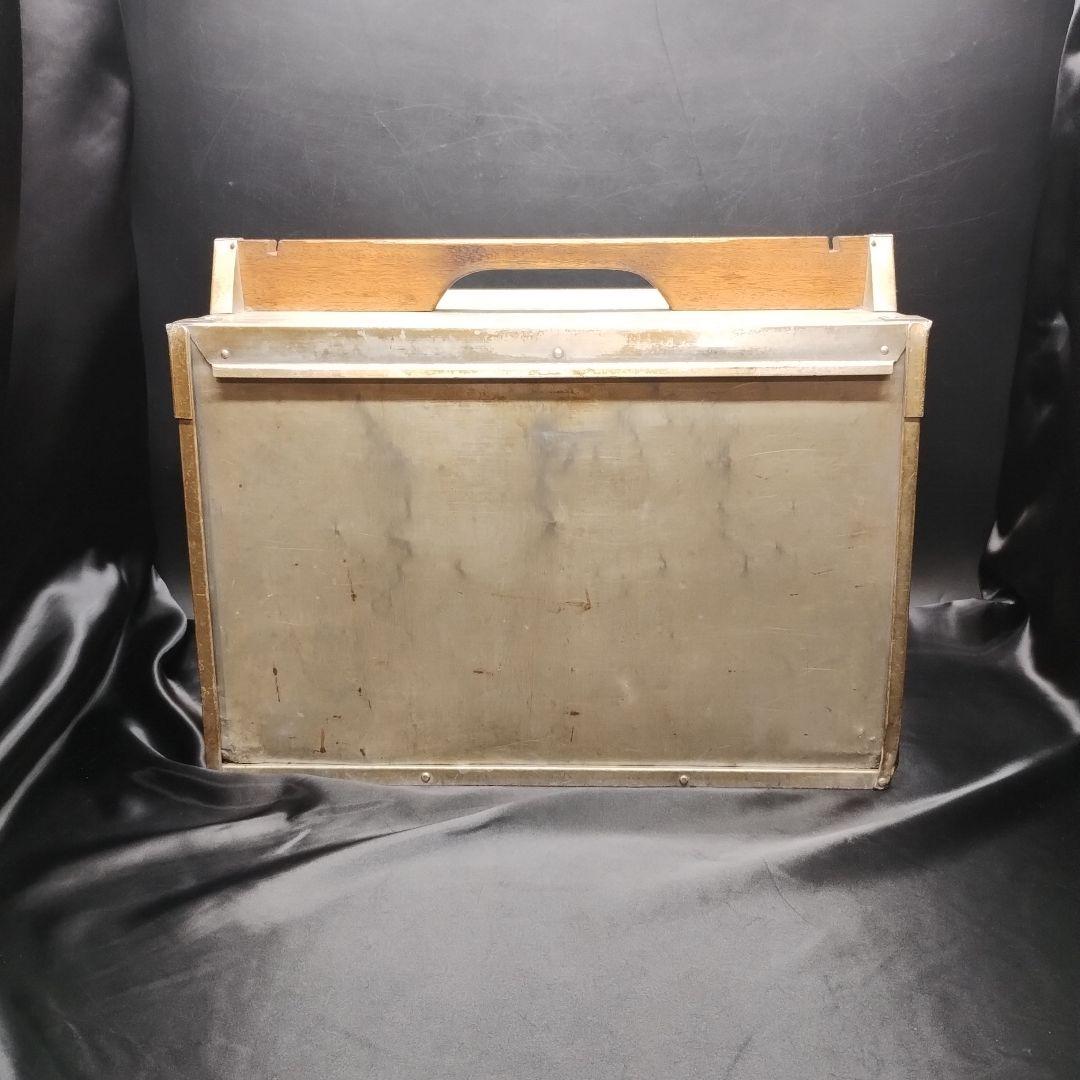 ◼️昭和レトロ◼️アルミ 出前箱 横型 4段