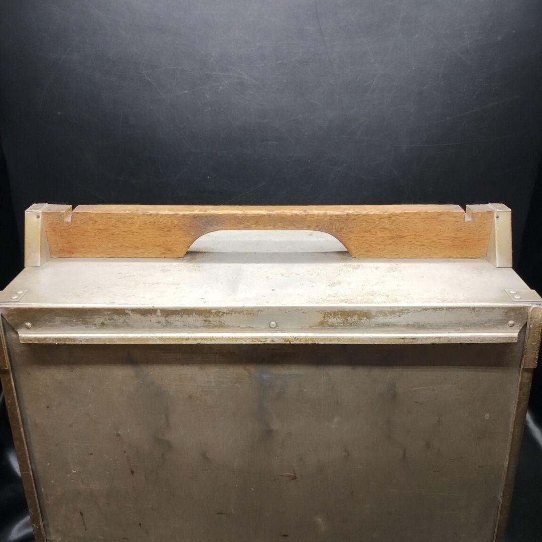 ◼️昭和レトロ◼️アルミ 出前箱 横型 4段