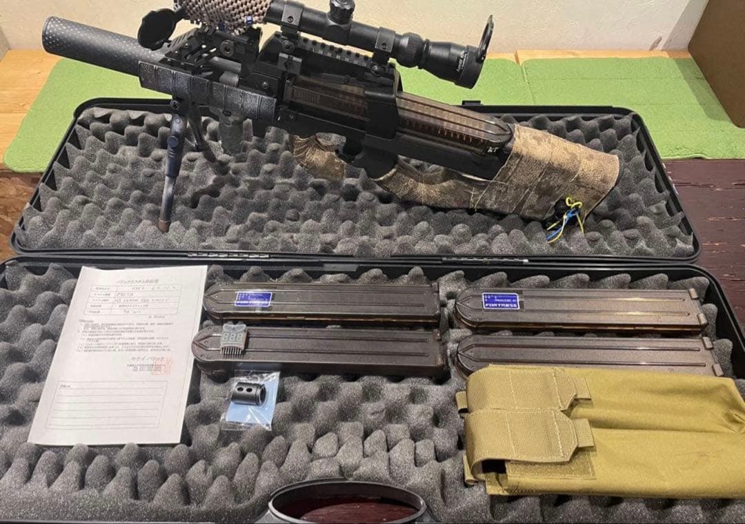 電動ガンp90 ショップのTR スナイパー消音カスタム　付属品多数　18禁