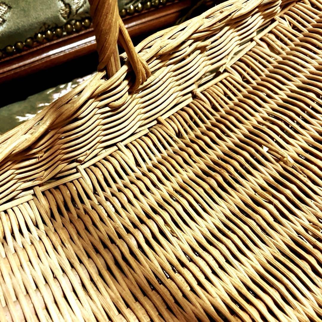 フランスアンティーク舟形パニエ　フランスアンティークパニエ