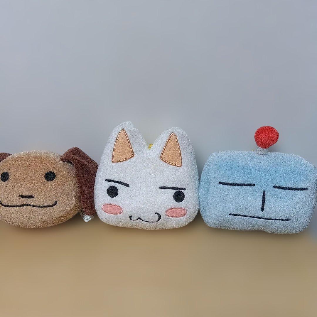 どこでもいっしょ　ミニクッション　3点セット　レトロ