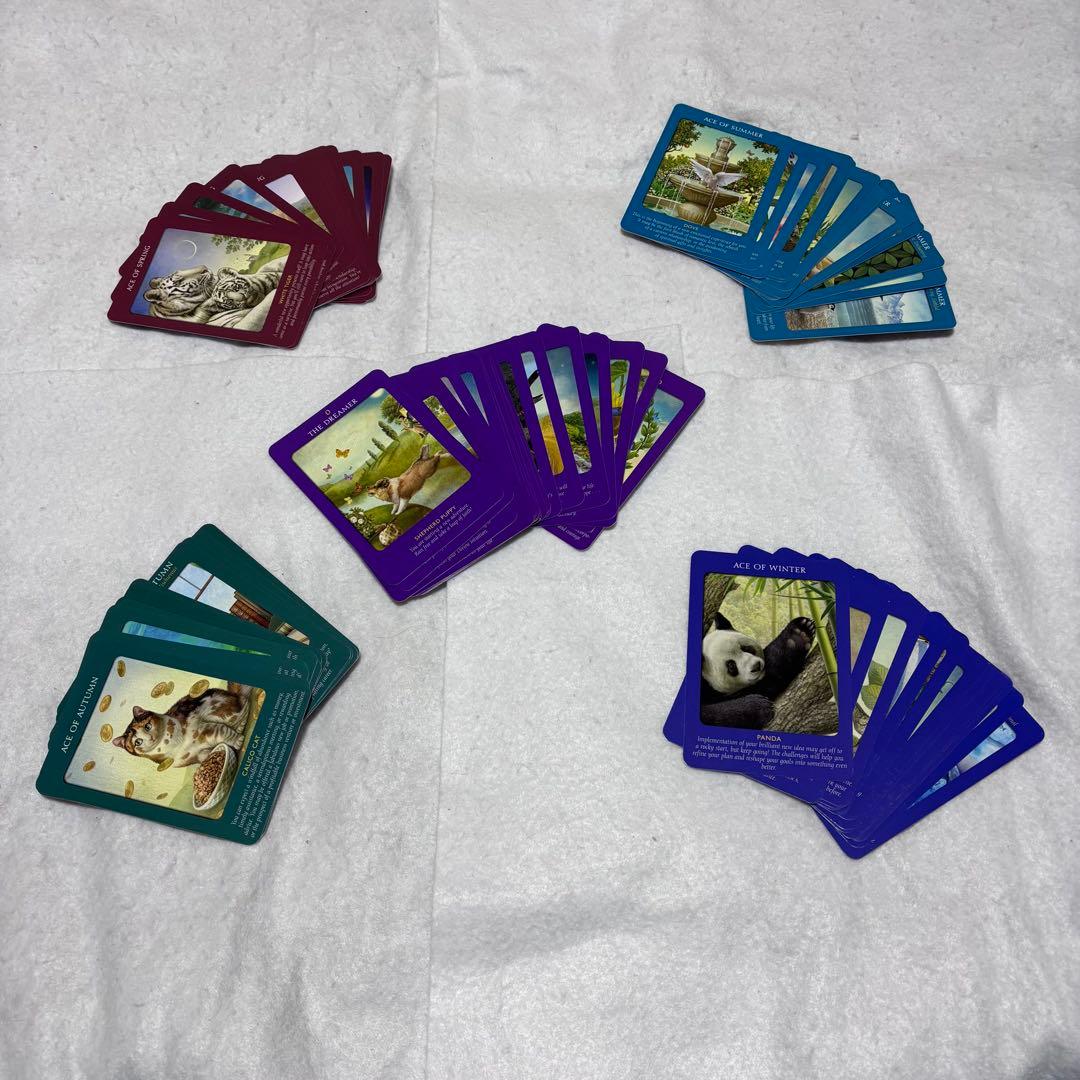 【美品】アニマルタロットカード 日本語版説明書付　ドリーン バーチュー 帯付き