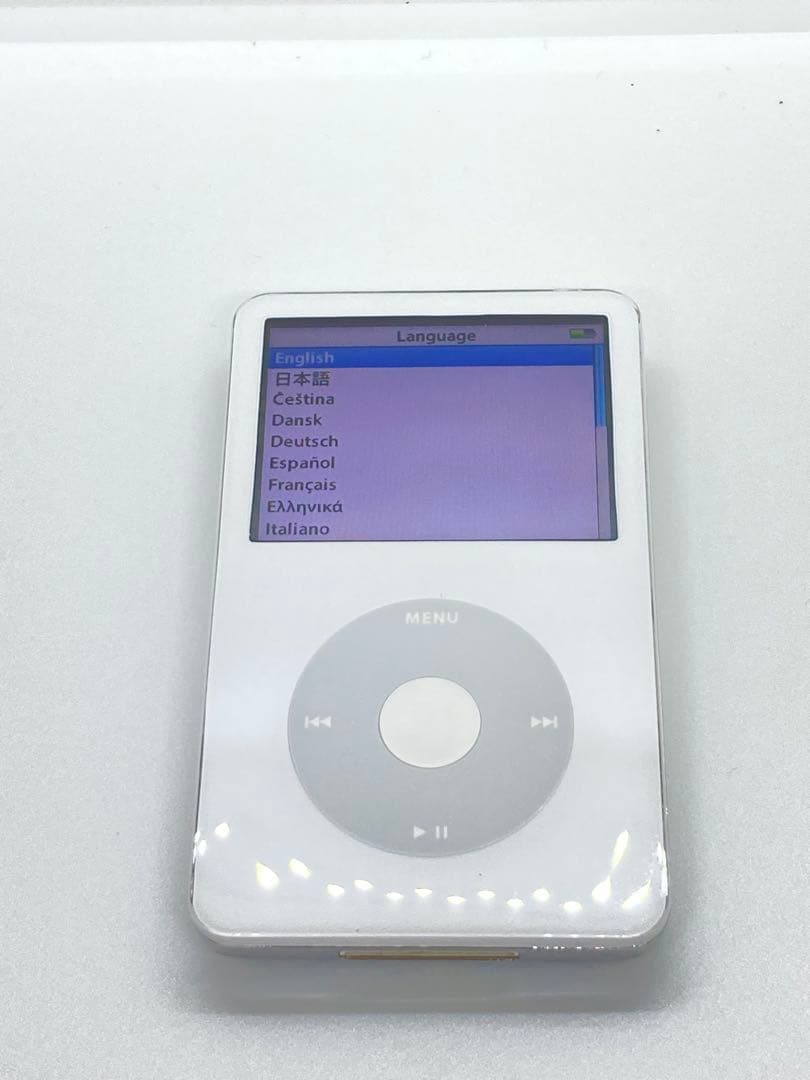 iPod classic 第5世代 HDD30GBからSD256GB白ホワイト
