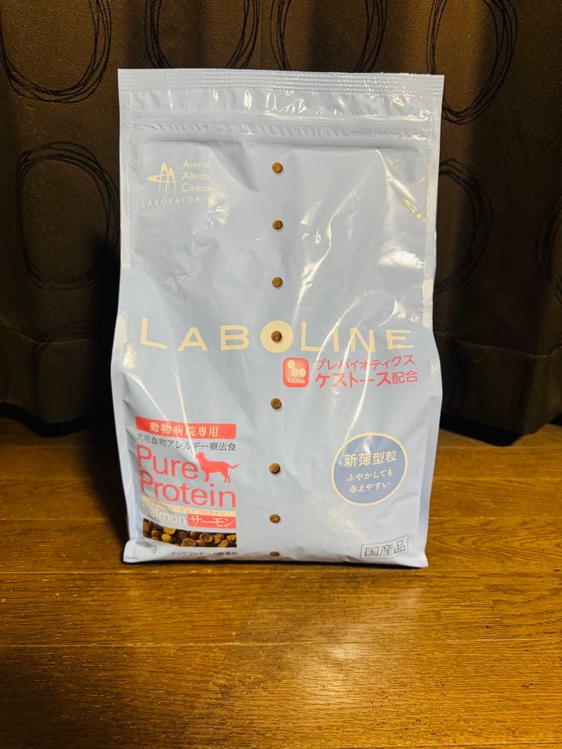 【ラボライン】〈犬用〉ピュアプロテイン・サーモン ドライ　3kg×3袋