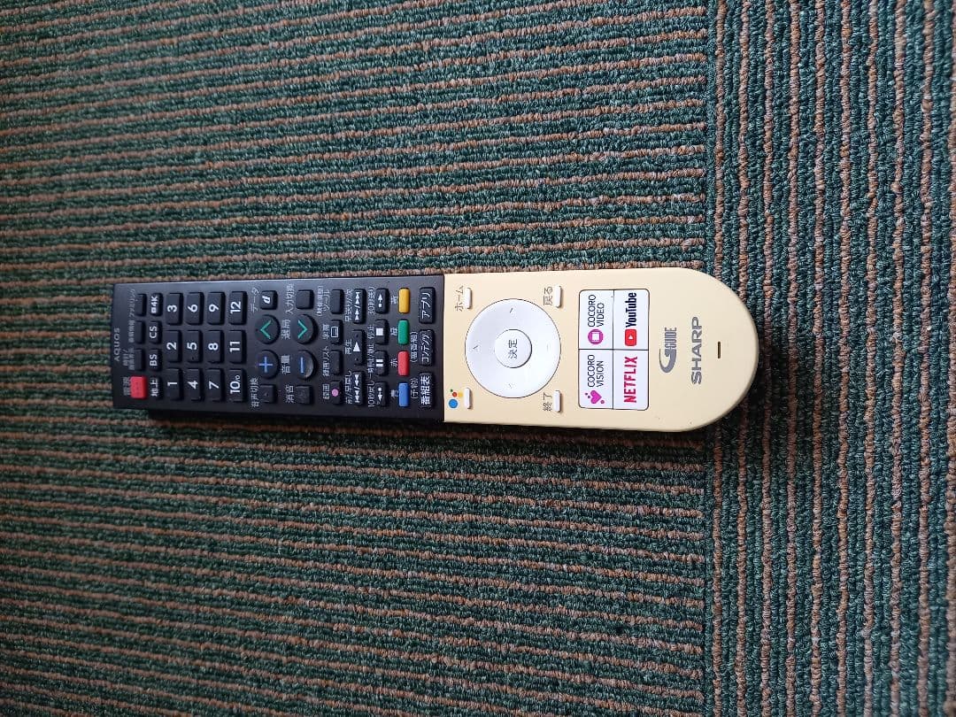 SHARP 4T-C43AM1 テレビ 本体　リモコン付き