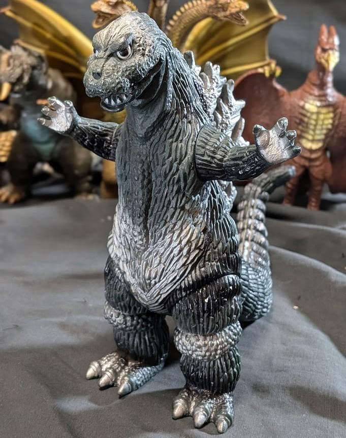 昭和ゴジラ・キングギドラ・ゴロザウルス・バラゴン他（バンダイ）ソフビ７体セット