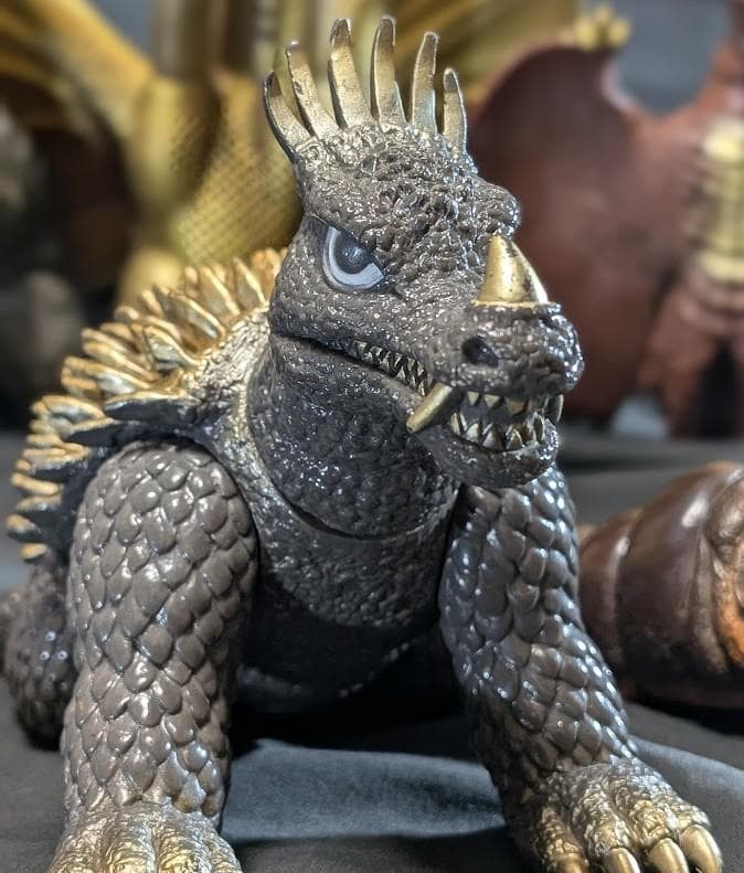 昭和ゴジラ・キングギドラ・ゴロザウルス・バラゴン他（バンダイ）ソフビ７体セット