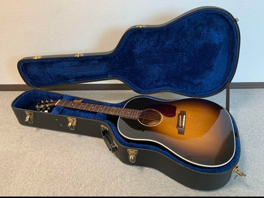 【美品】Gibson j-45 アコギ　ハードケース、サウンドホール付き