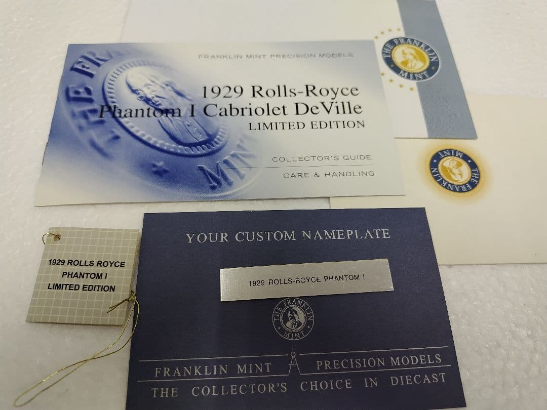 フランクリンミント　1929ロールスロイス　ファントム　1/24