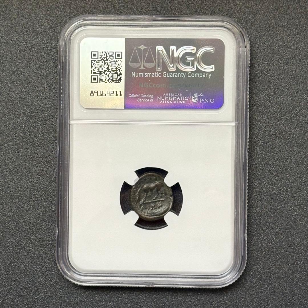 古代　テッサリア 紀元前4世紀 AE15  NGC認証