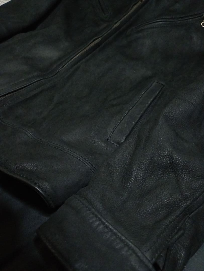 最終値下げ！定価10万以上！ラウンジリザード　本革シングルライダースジャケット