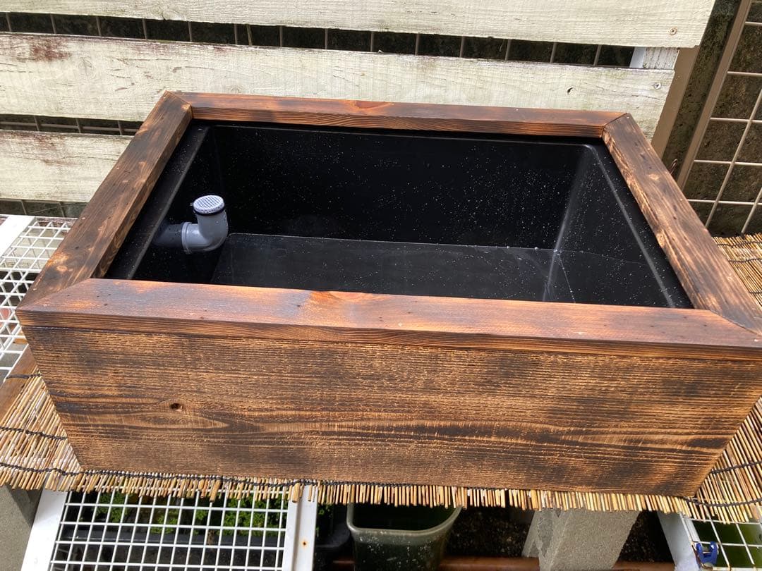 【ビオトープ】木枠➕NV22 オーバーフロー加工済み